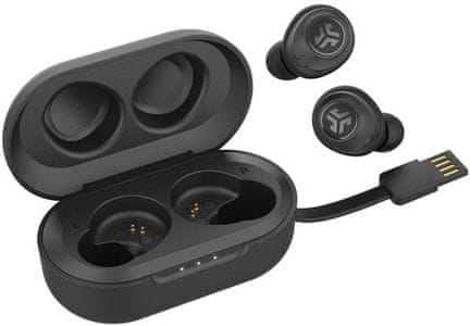 moderne Bluetooth slušalke jlab air true wireless z izenačevalnikom čist zvok izjemno zmogljiva polnilna škatla z dolgo življenjsko dobo s kabelskimi senzorji na dotik z nizko težo