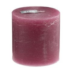 SVEČA RUSTIC - H10 D10 cm - FUCHSIA, SVEČA RUSTIC - H10 D10 cm - FUCHSIA