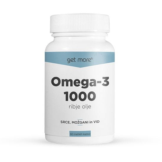 Medex Get More Omega 3 1000, ribje olje, 60 kapsul