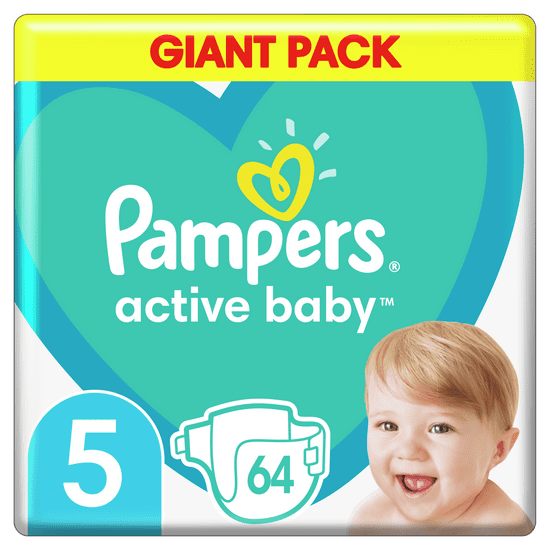Pampers plenice Active Baby 5 Junior (11-16 kg) 64 kosov