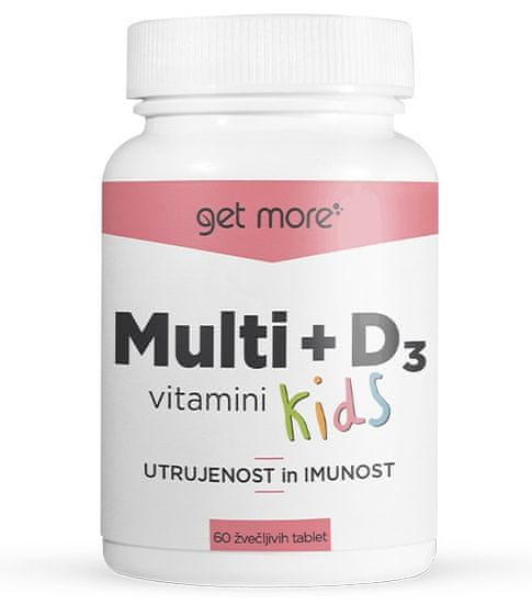 Medex Get More multivitamini, za otroke, 60 tablet