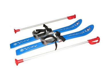 Plastkon Drsne smuči s palicami in vezmi Plastkon 90 cm