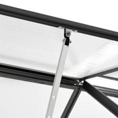 Vidaxl Rastlinjak antraciten iz aluminija 5,02 m³