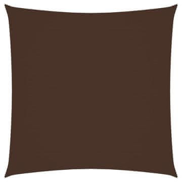 Vidaxl Senčno jadro oksford blago kvadratno 2,5x2,5 m rjavo