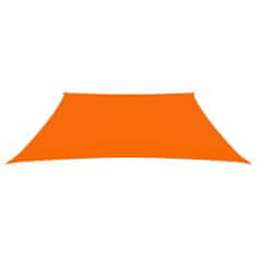 Vidaxl Senčno jadro oksford blago trapez 3/4x3 m oranžno
