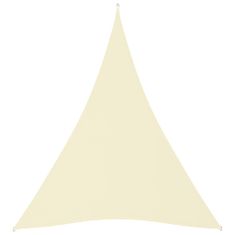 Vidaxl Senčno jadro oksford blago trikotno 3x4x4 m krem