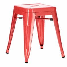Fernity Rdeči Paris stolček, ki ga navdihuje Tolix