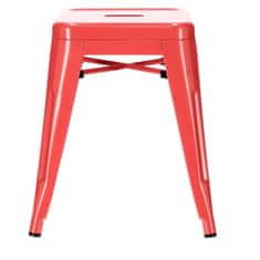 Fernity Rdeči Paris stolček, ki ga navdihuje Tolix