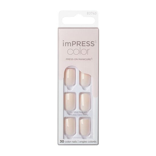 KISS Samolepilni nohti imPRESS Color Point Pink 30 kosov