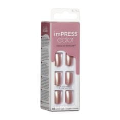 KISS Samolepilni nohti imPRESS Color Paralyzed Pink 30 kosov