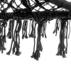 nabbi Viseči gugalni stol Hoppy 120x80 cm - črn