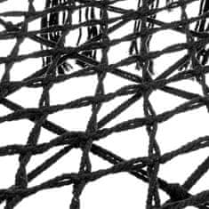 nabbi Viseči gugalni stol Hoppy 120x80 cm - črn