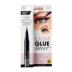 KISS Lepilo za trepalnice z eyelinerjem Lash Glue Liner Black 0,7 ml