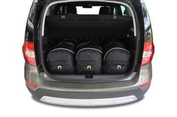 KJUST Komplet 3 kosov potovalnih torb SPORT za SKODA YETI 2009-2017