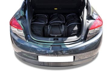 KJUST Komplet 4 kosov potovalnih torb AERO za RENAULT MEGANE COUPE 2008+2016