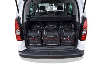 KJUST Komplet 6 kosov potovalnih torb AERO za PEUGEOT PARTNER 2008+