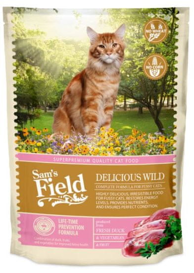 Sam's Field hrana za odrasle mačke, raca, 400 g
