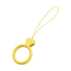 MG Diamond Ring obesek za mobilni telefon, rumena