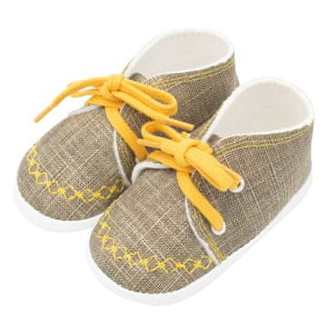 NEW BABY Otroške superge jeans mustard 0-3 m - 116/122