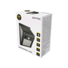 ENTAC Stenska solarna svetilka 20 LED 2W črna