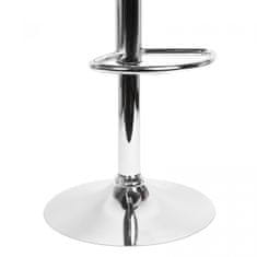 bewello Barski stol z naslonjalom - črn - 43 x 36 cm - 2 kosa