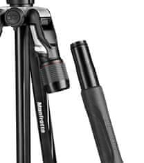 Manfrotto Befree ADVANCED 2N1 aluminijasto foto stojalo, LEVER LOCK, vključen monopod - (MKBFRLA4B-BHM) + GRATIS nosilec za telefon (MTWISTGRIPK)