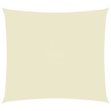 Vidaxl Senčno jadro oksford blago pravokotno 2x3 m krem