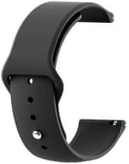 4wrist Silicone strap for Samsung Galaxy Watch - Black 22 mm