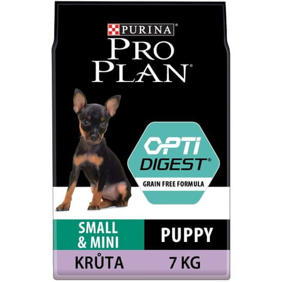 Purina Pro Plan Puppy small&mini OPTIDIGEST Grain Free hrana za pse, puran, 7 kg