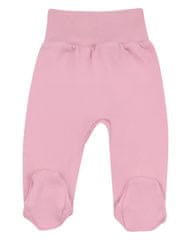 Nini ABN-2609 dekliške hlače s stopalkami iz organskega bombaža, roza, 56