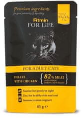 Fitmin mačja hrana v vrečki Cat pouch adult chicken, 28x85 g