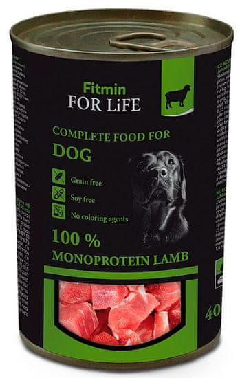 Fitmin hrana za pse Dog tin lamb 6x400 g