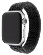 FIXED Nylon Strap pašček za Apple Watch 42/44 mm, velikost XL, najlonski, črn (FIXENST-434-XL-BK)