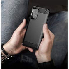 MG Carbon Case Flexible silikonski ovitek za Samsung Galaxy A52 5G/4G, črna