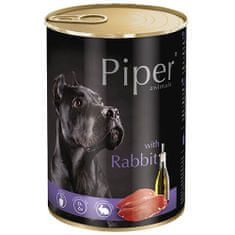 Piper mokra hrana za pse, s kuncem, 24 x 400 g