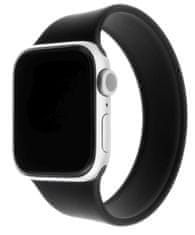 FIXED Silicone Strap pašček za Apple Watch 42/44 mm, velikost XL, silikonski, črn (FIXESST-434-XL-BK)