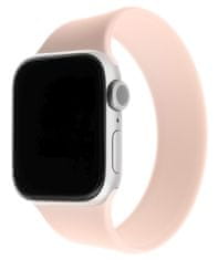 FIXED pašček Silicone Strap za Apple Watch 38/40mm, velikost S, elastični, silikonski, roza (FIXESST-436-S-PI)