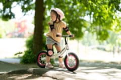 Movino Otroški poganjalec Cariboo ADVENTURE z zavoro, napihljiva kolesa premera 12 inčev, belo-roza R-004-BR