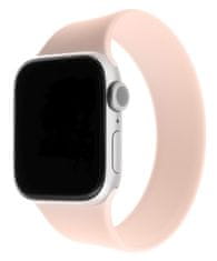 FIXED elastičen en silikonski pašček Silicone Strap za Apple Watch 38/40mm, velikost XS FIXESST-436-XS-PI, roza