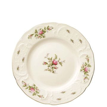 Rosenthal ROSENTHAL SANSSOUCI ELFENBEIN MOOSROSE NEU POLIERGOLD ROMANA Krožnik 26 cm