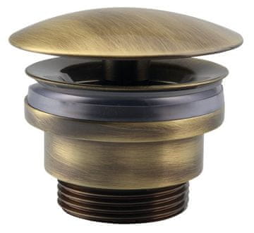 SILFRA Bronasta umivalniška izpust, neuzaprt, 5/4", z veliko zaponko, 5-55 mm