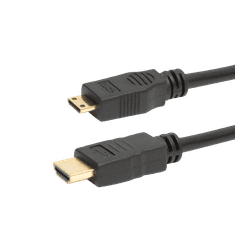 Delight Mini HDMI - HDMI kabel pozlačen 2m