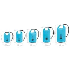 Vidaxl Torba Dry Bag modra 10 L PVC