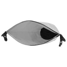Vidaxl Torba Dry Bag z zadrgo siva 20 L PVC