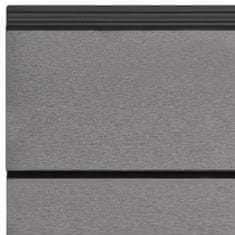 Vidaxl Stenske obloge 8 kosov sive 170x15 cm WPC