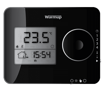 WARMUP TEMPO programski termostat ČRNI