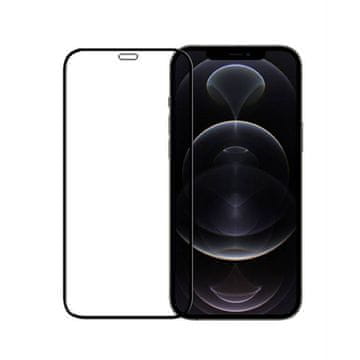 MG Full Glue Super Tough zaščitno steklo za iPhone 12 / 12 Pro, črna