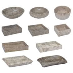 Vidaxl Umivalnik siv 50x35x10 cm marmor