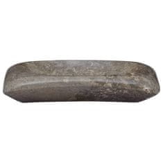 Vidaxl Umivalnik siv 50x35x10 cm marmor