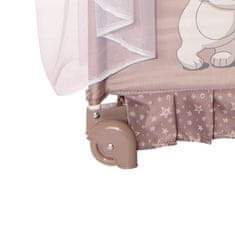 Lorelli Prenosna posteljica 2v1 MAGIC SLEEP + Krošnja MELLOW ROSE BALLERINA BEAR